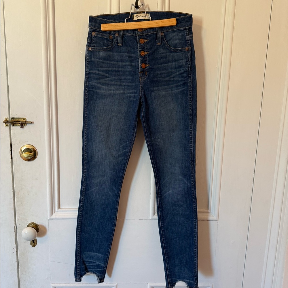Madewell High Rise Blue Jeans with Button-Fly